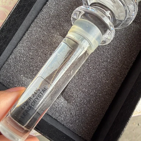 Versace Medusa Crystal Wine Stoppers - Clear and Olive - Picture 2 of 9